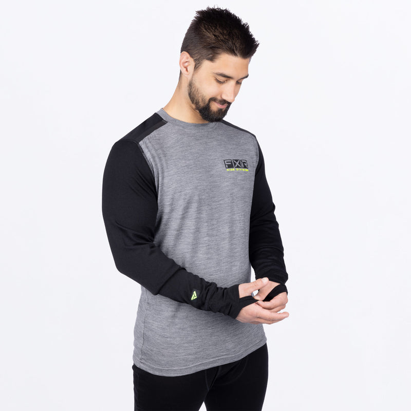 TenaciousMerino_Longsleeve_GreyHeatherHiVis_211304-_0765_side