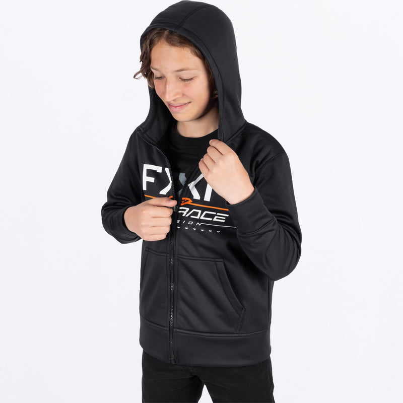 YthRaceDivisionTechZip_Hoodie_BlackOrange_SKU_261504-_1030_Extra2