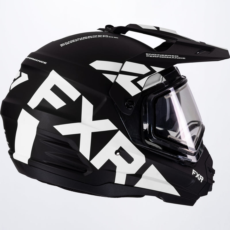 Torque X Team-hjelm med elektrisk visir og solbeskyttelse