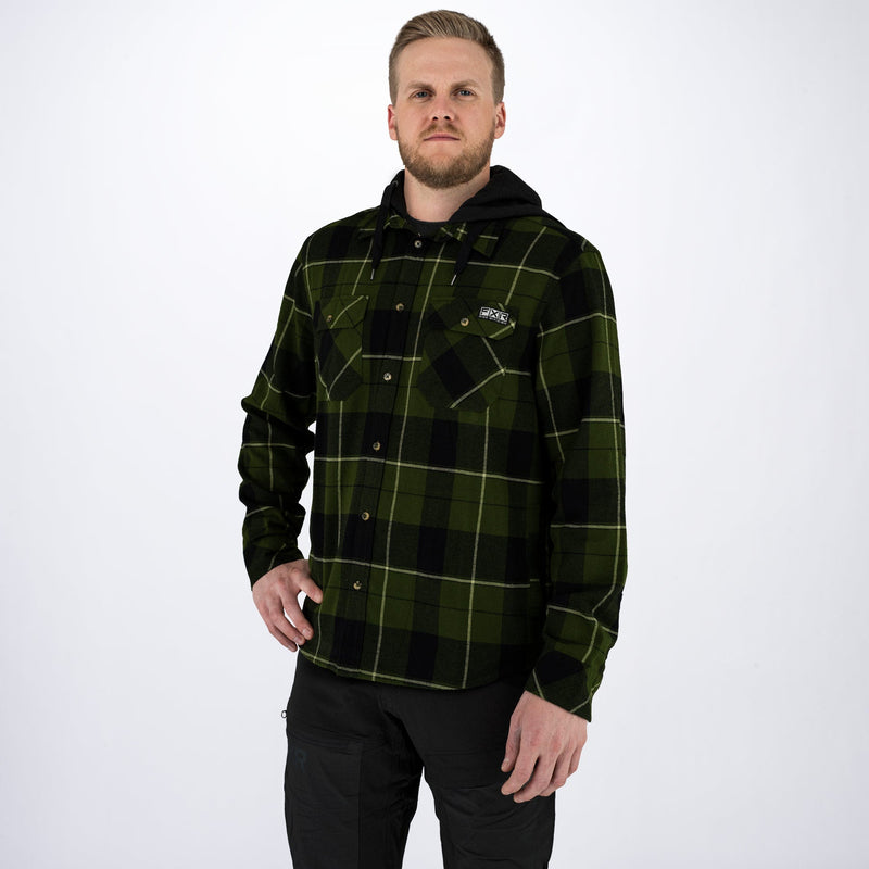 Miesten hupullinen Timber Hooded Flannel pusero