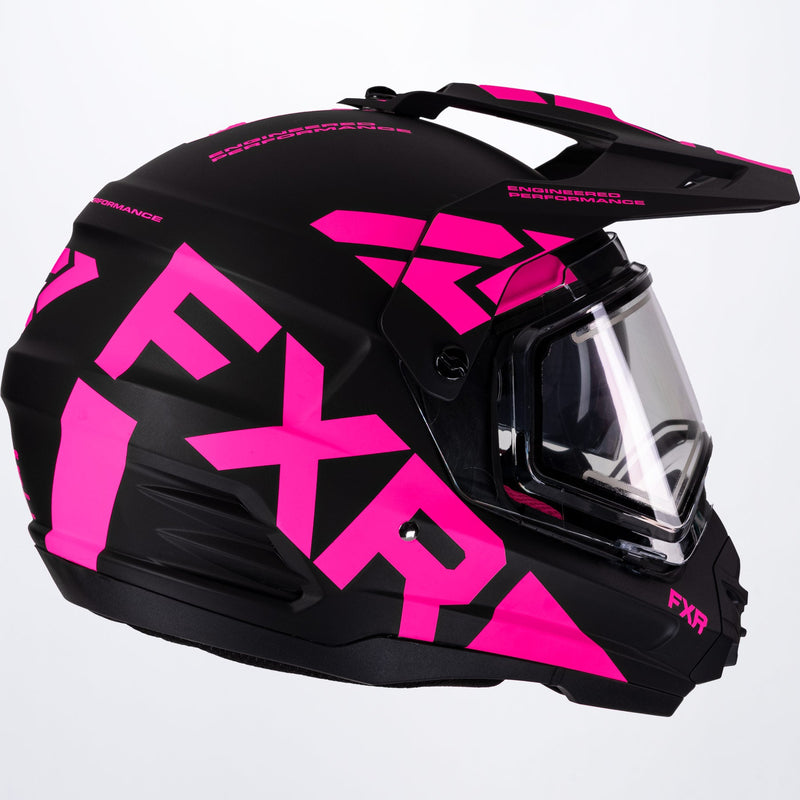 Torque X Team-hjelm med elektrisk visir og solbeskyttelse