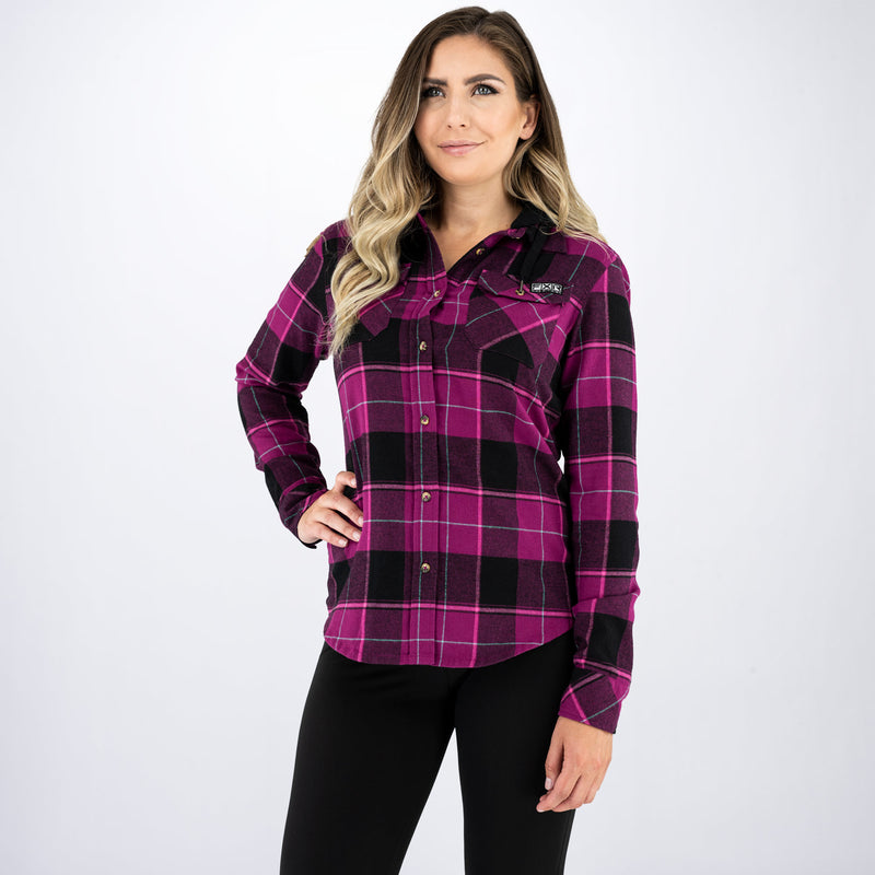 TimberHoodedFlannel_Shirt_W_WineberryChocolate_211210-8515_Front