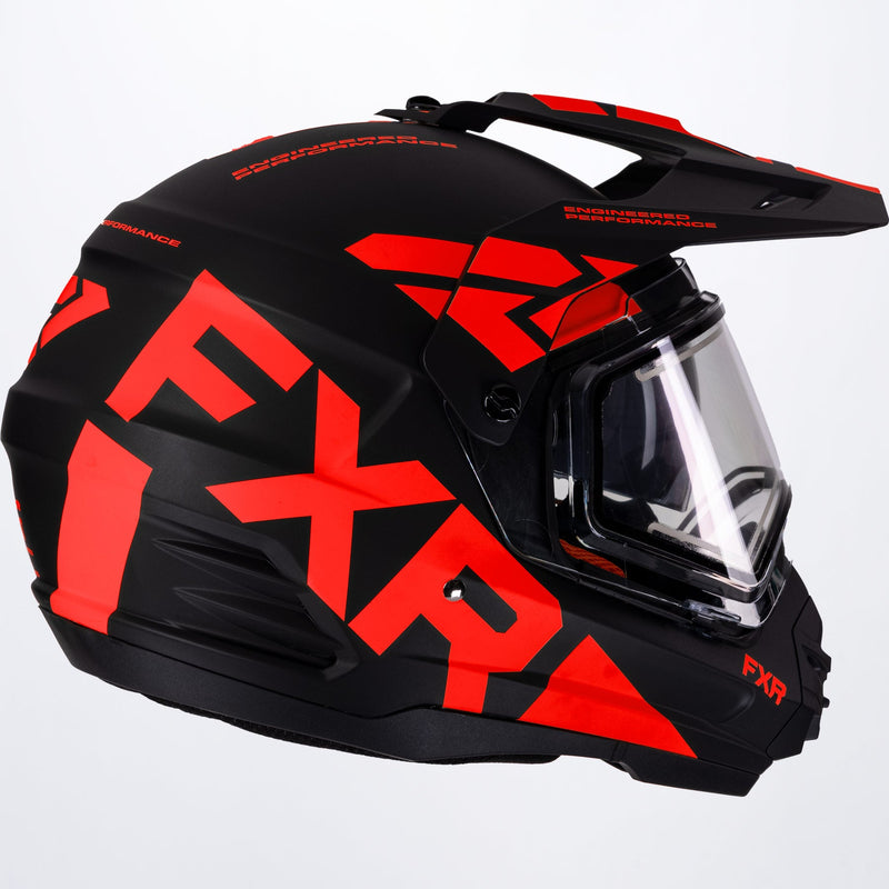Torque X Team-hjelm med elektrisk visir og solbeskyttelse