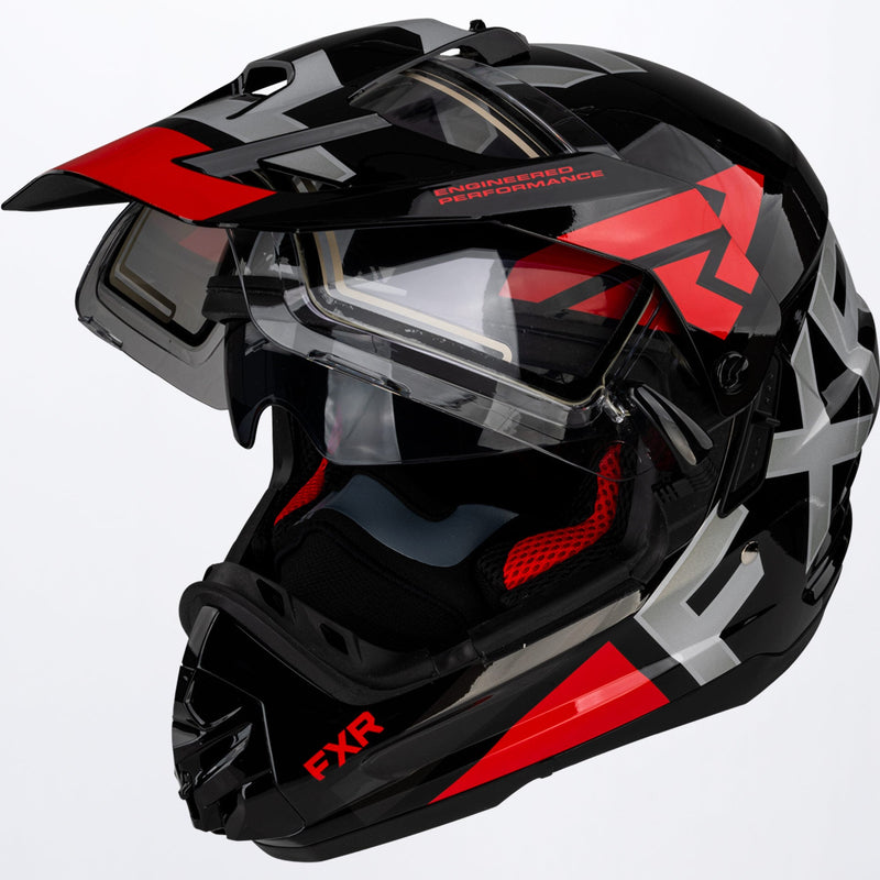 Torque X Evo Hjelm med elektrisk visir og solbeskyttelse