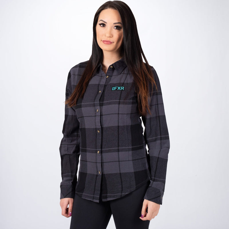 Dam - Track Plaid Skjorta
