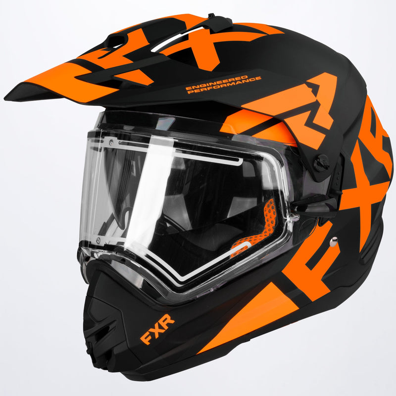 Torque X Team-hjelm med elektrisk visir og solbeskyttelse