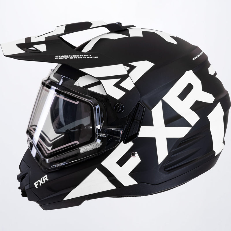 Torque X Team-hjelm med elektrisk visir og solbeskyttelse