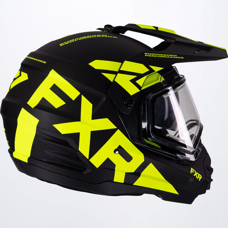 Torque X Team-hjelm med elektrisk visir og solbeskyttelse