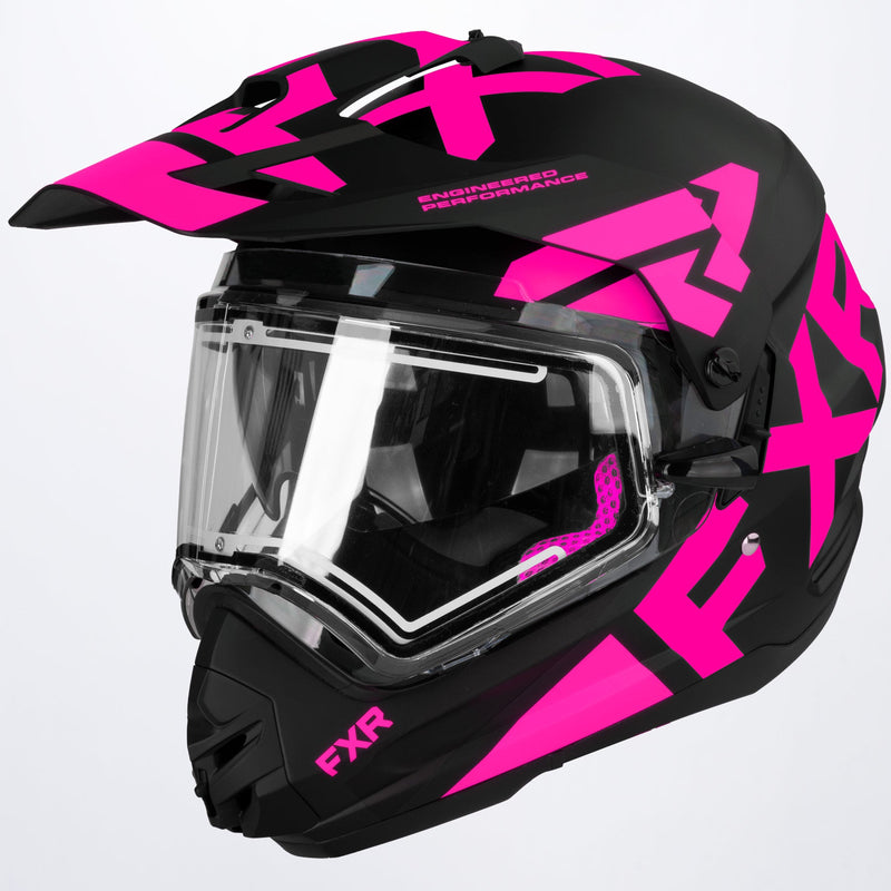 Torque X Team-hjelm med elektrisk visir og solbeskyttelse