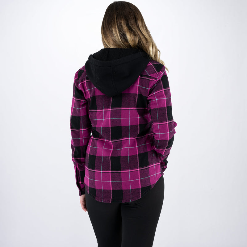 TimberHoodedFlannel_Shirt_W_WineberryChocolate_211210-8515_Back