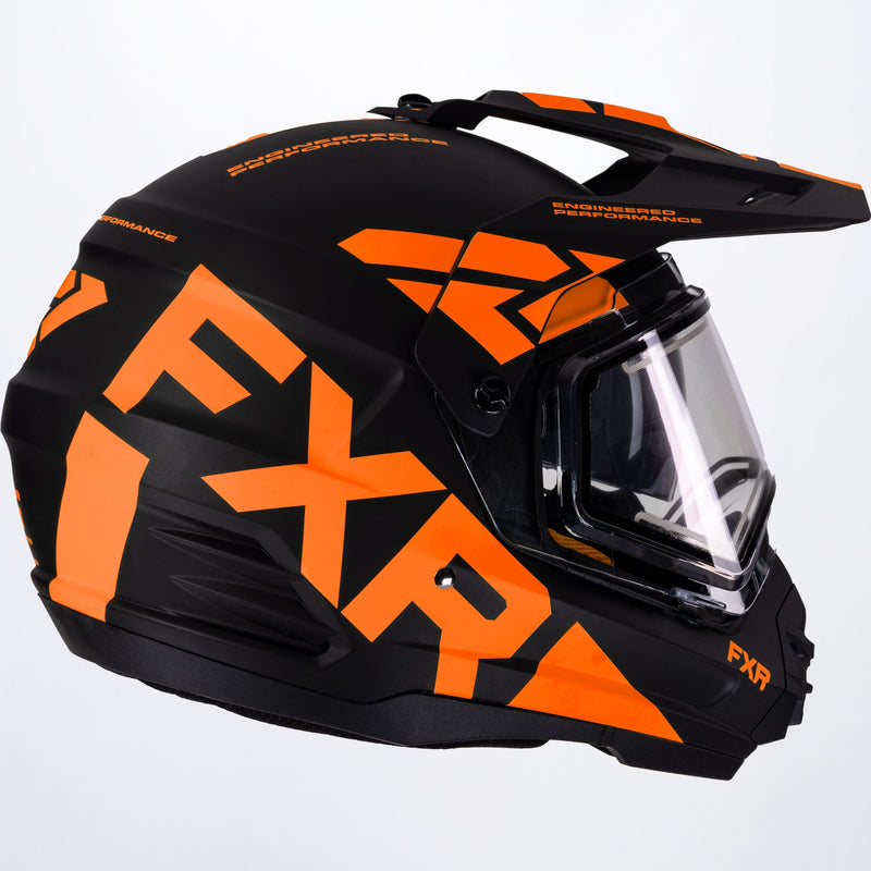 Torque X Team-hjelm med elektrisk visir og solbeskyttelse