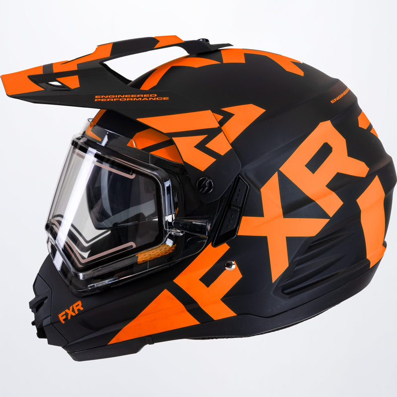 Torque X Team-hjelm med elektrisk visir og solbeskyttelse