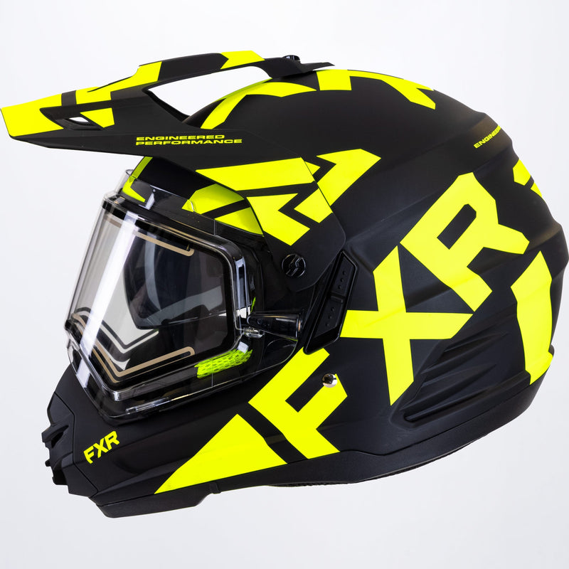 Torque X Team-hjelm med elektrisk visir og solbeskyttelse
