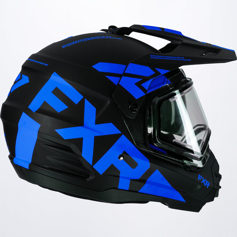 Torque X Team-hjelm med elektrisk visir og solbeskyttelse