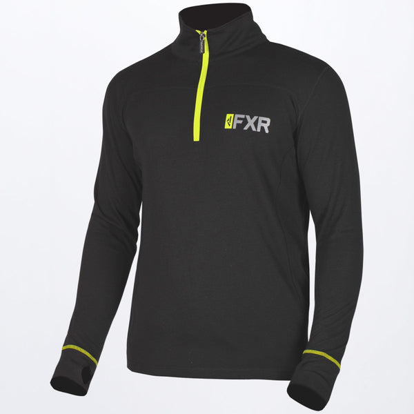 Miesten pitkähihainen 20% Merino Vapour paita 1/4 vetoketjulla