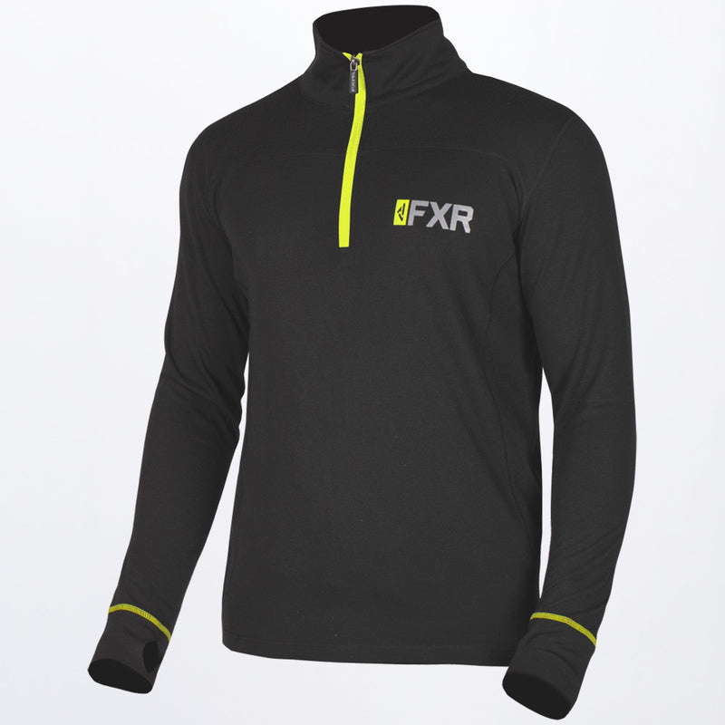 Miesten pitkähihainen 20% Merino Vapour paita 1/4 vetoketjulla