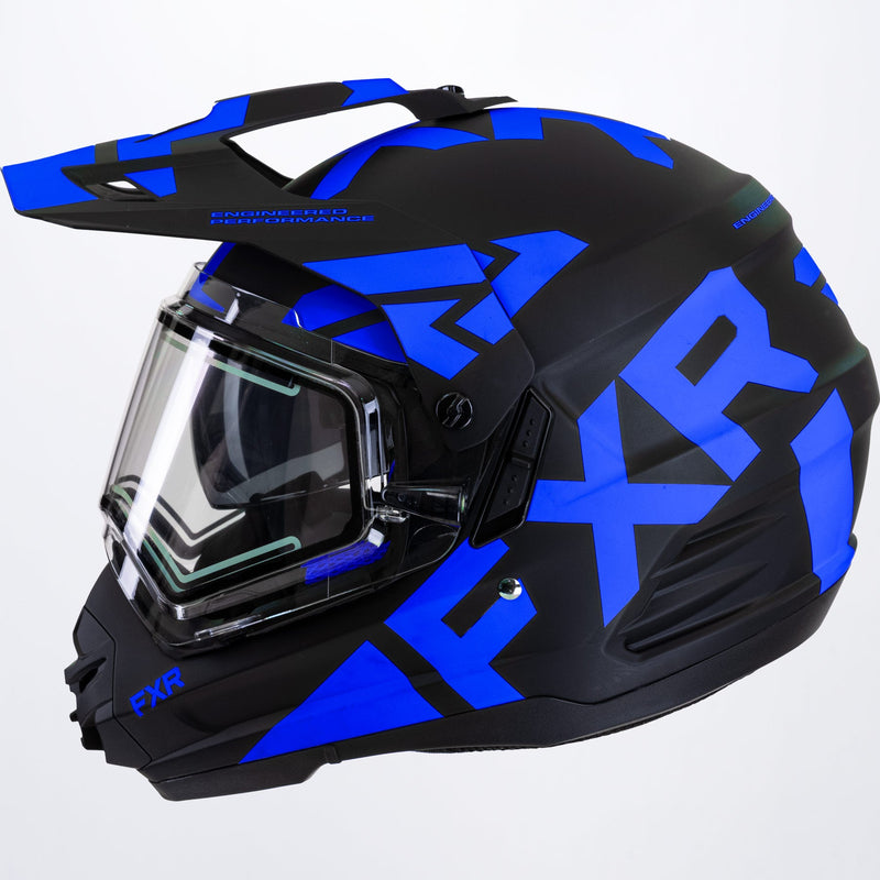 Torque X Team-hjelm med elektrisk visir og solbeskyttelse