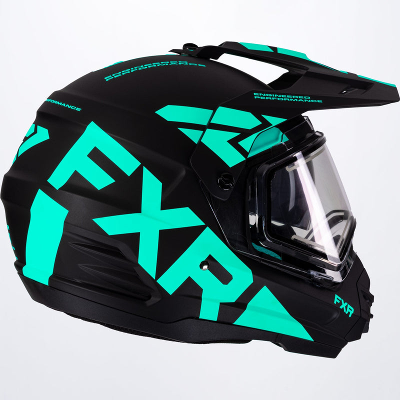 Torque X Team-hjelm med elektrisk visir og solbeskyttelse